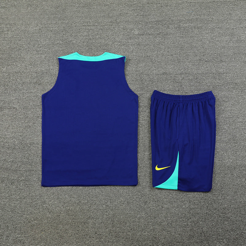 Ensemble débardeur Brésil bleu foncé