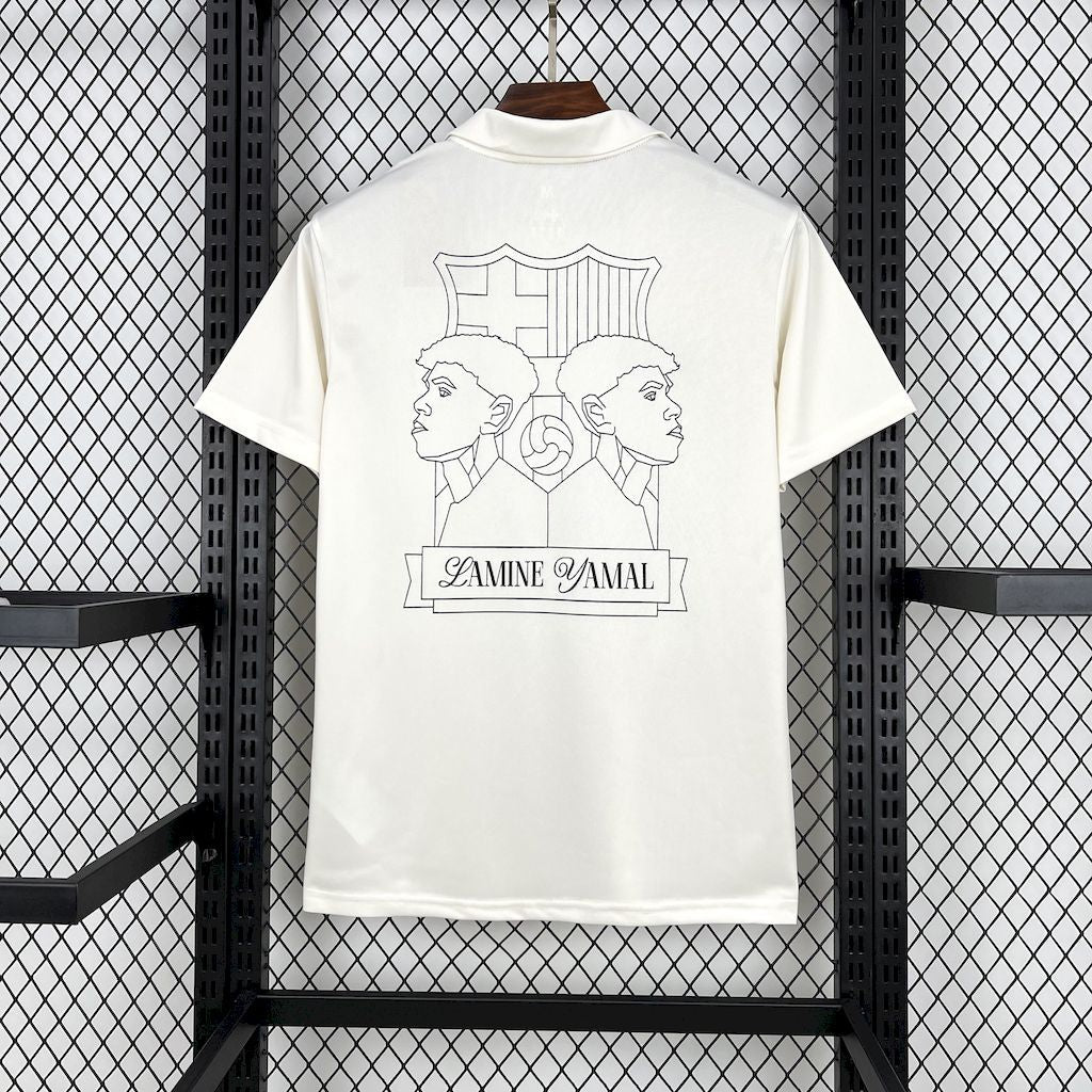 24-25 FC Barcelone 304 Blanc Commémorative Edition Lamine Yamal