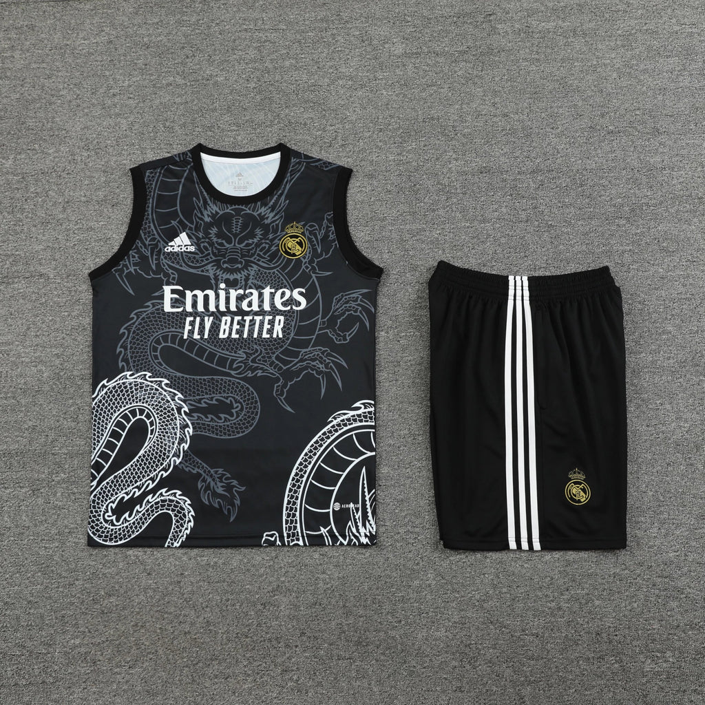 Ensemble de Real Madrid noir + Ensemble débardeur
