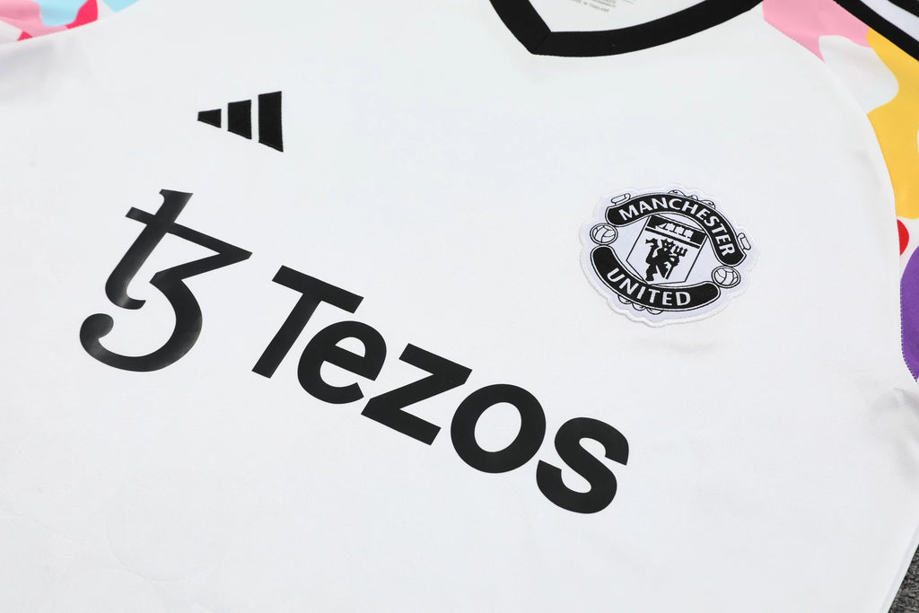 Ensemble de Manchester United blanc + Ensemble débardeur