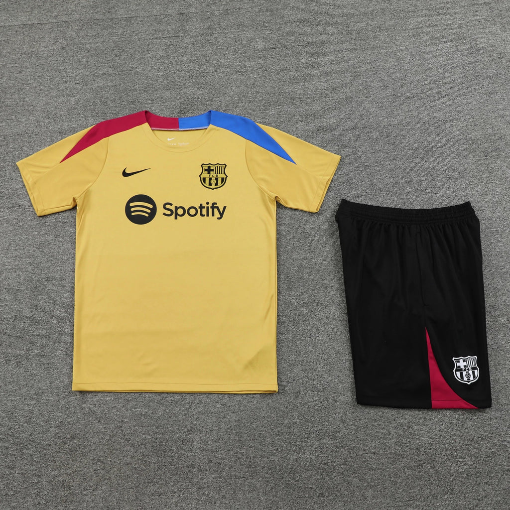 Ensemble FC Barcelone Jaune + Ensemble débardeur