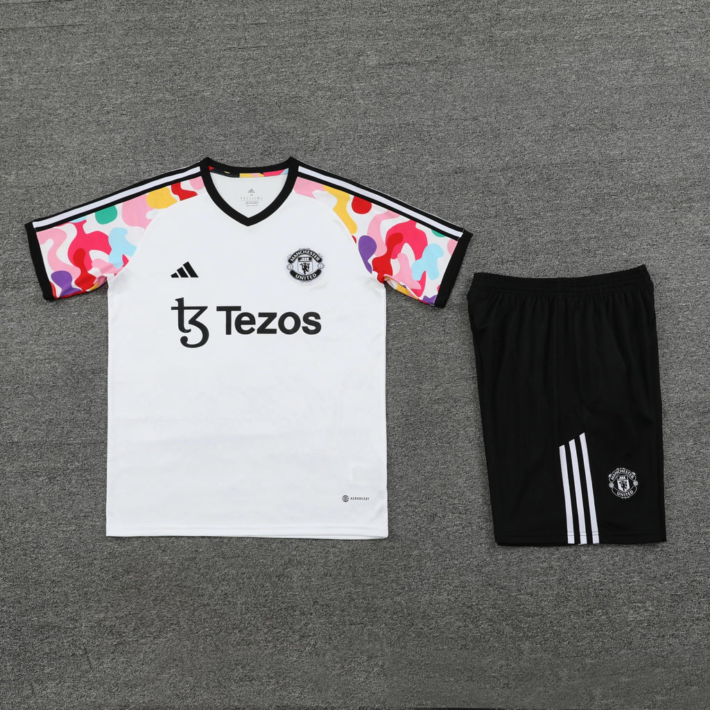 Ensemble de Manchester United blanc + Ensemble débardeur